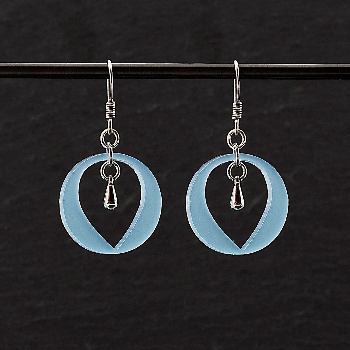 Aqua sale dangle earrings