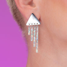 Load image into Gallery viewer, ICY CHIMETTES Silver Stud Earrings