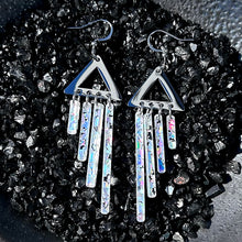 Load image into Gallery viewer, ICY CHIMETTES Silver Clip-on + Hook Earrings