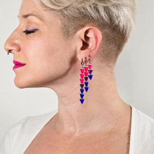 BI PRIDE MISMATCHED HUGGIE HOOPS TRIO