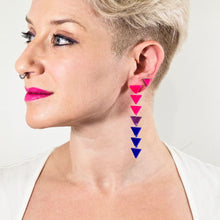 Load image into Gallery viewer, PINK TRIANGLE STUDS