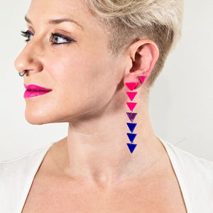 PINK TRIANGLE STUDS