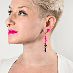 PINK TRIANGLE STUDS