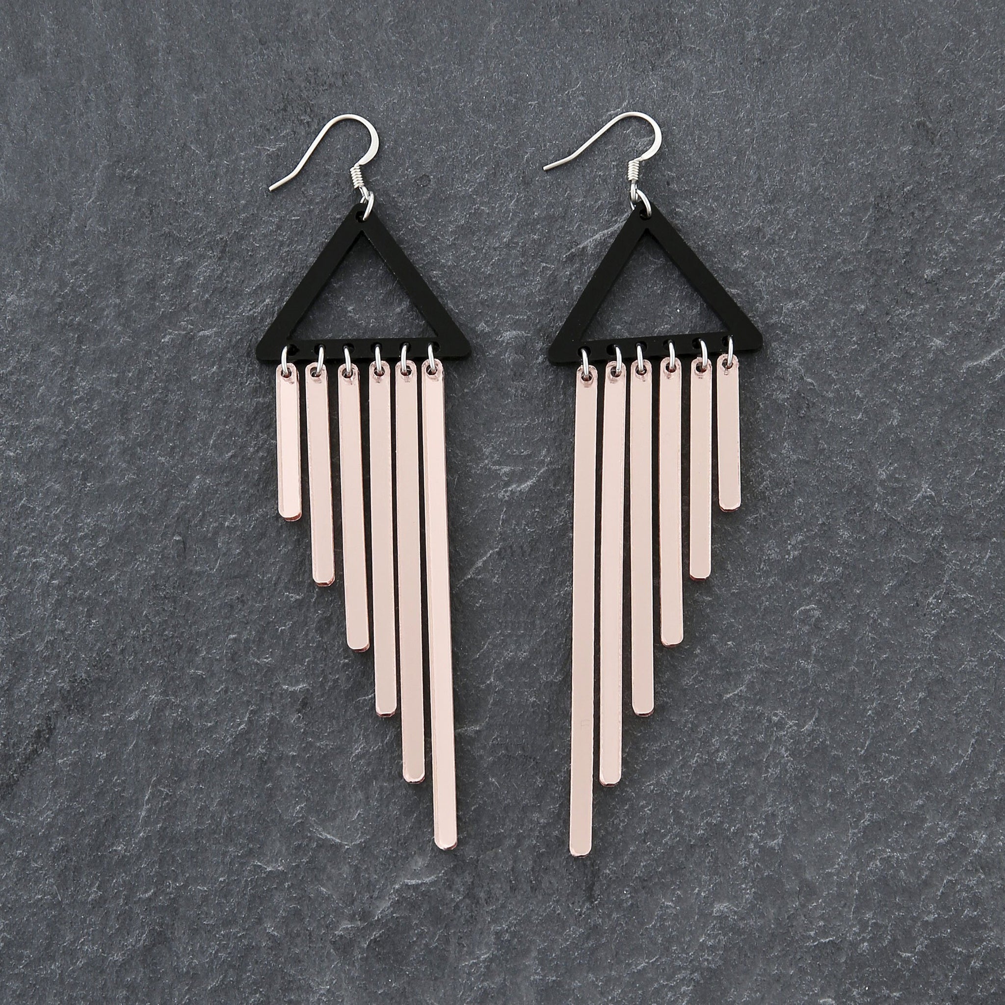 Wind Chime Earrings with Pink Spinel and Moonstone  IVY New York